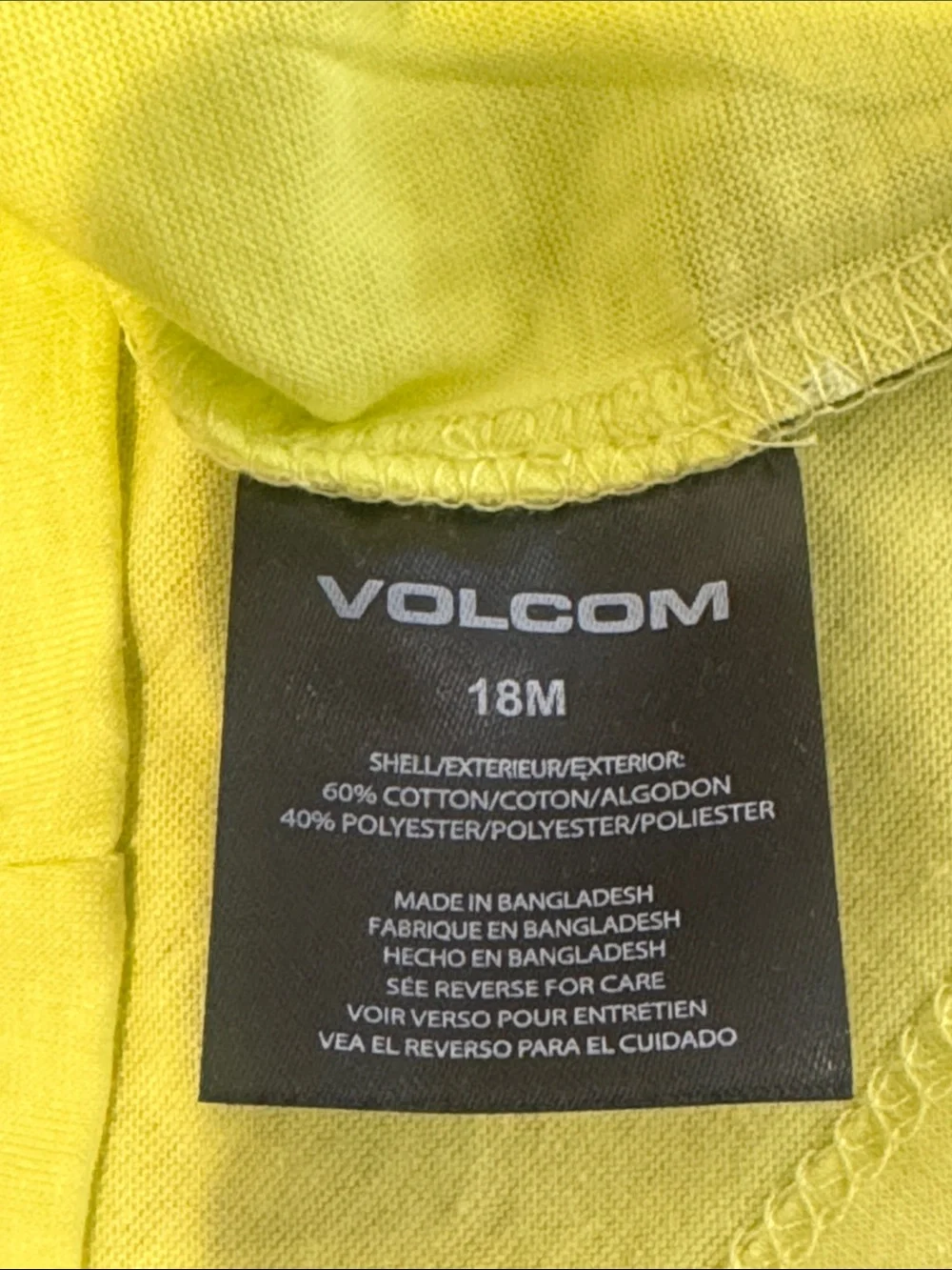 Volcom Boys Neon Lime Tee with Blue Leaf Swim Shorts